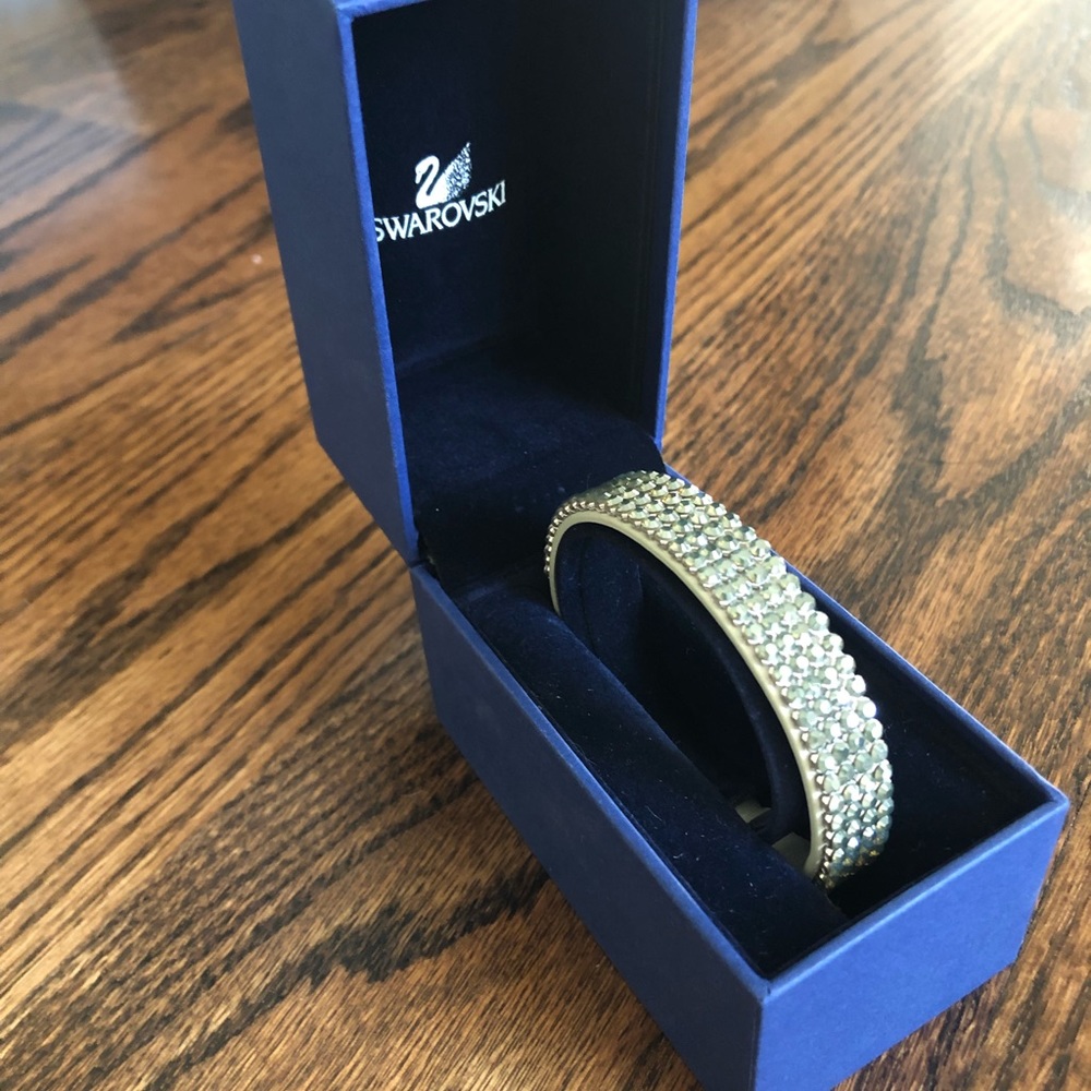 Swarovski bracelet, light color with crystals
